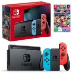 Nintendo Switch Neon Joy-Con Console with Mario Kart 8 Deluxe Bundle